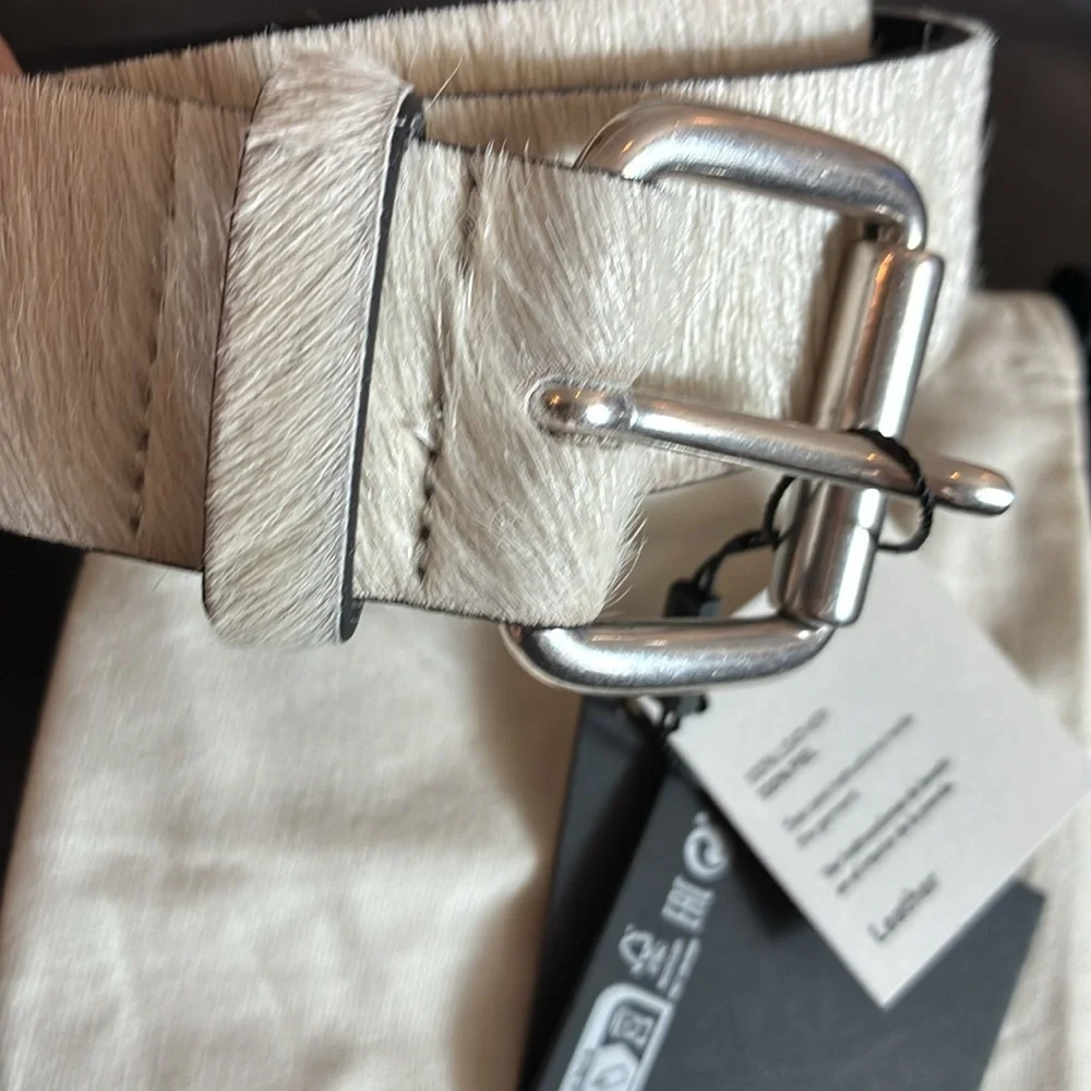 Massimo Dutti NWT 100% leather belt 6175/675